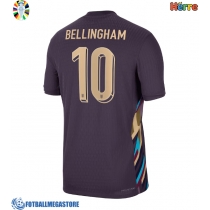 Fotballdrakt Herre England Jude Bellingham #10 Bortedrakt EM 2024 Kortermet